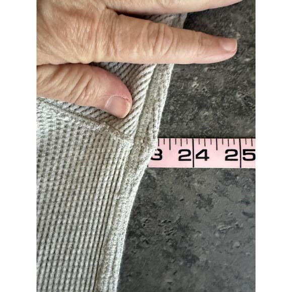 Y2K American Eagle Shirt Mens XL Gray Thermal Waffle Vintage Fit Logo Grung - Picture 9 of 11